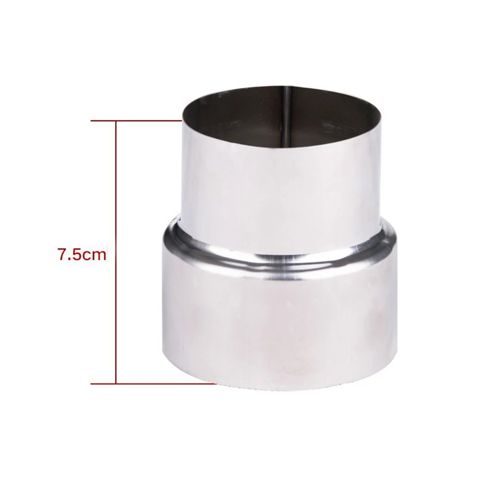 

Exhaust Pipe Adapter Stainless Steel Flue Liner Reducer Tubing Connector Chimney Adaptor Multiple Size Stove Pipe Liner