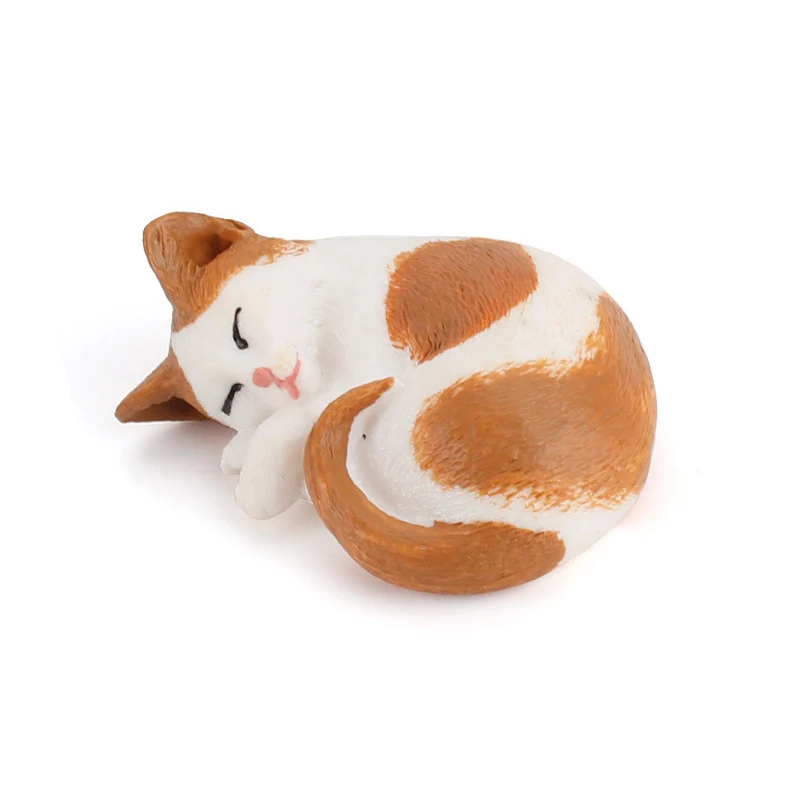 

1Pcs Cute Animal Cat Simulated Model Figures Mini Pet Cat Kitten Home Garden Decor PVC Figurine Miniature Toys