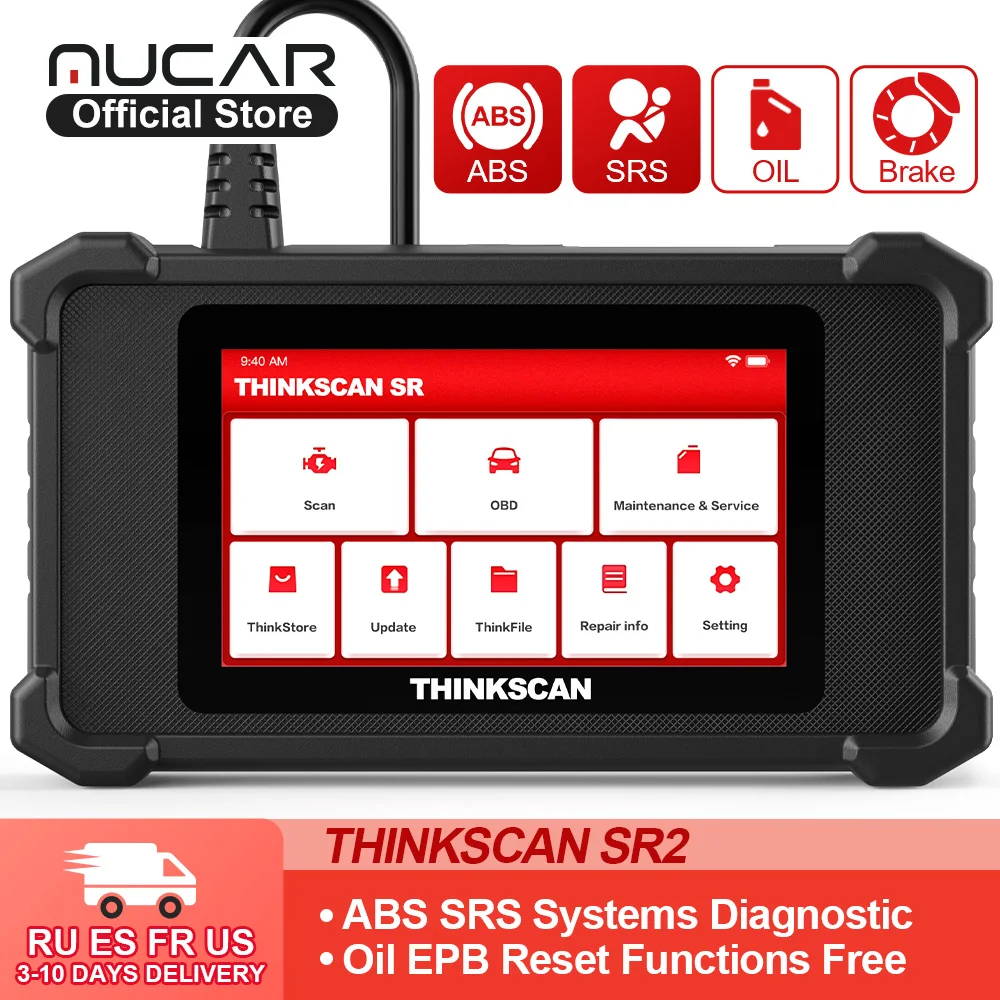 Thinkcar Thinkscan Sr2 Obd2 Scanner For Car Scan Tools Abs/srs System Diagnoses Vehicle Code