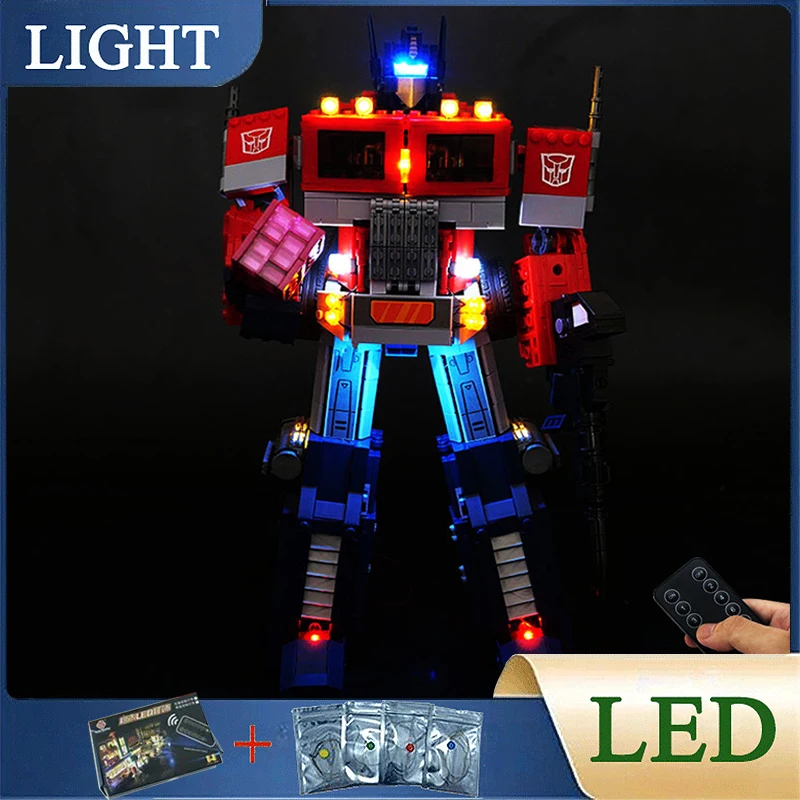 

Детский конструктор с радиоуправлением для LEGO 10302 Optimuse Prime, строительные блоки, игрушка из строительных блоков (только строительные детали, без модели блоков)