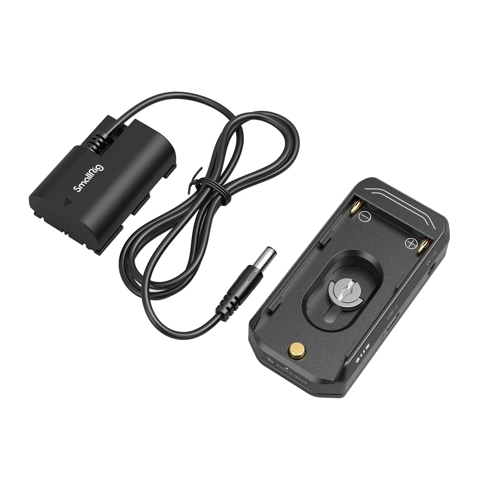 for NP-F Battery Adapter Mount Plate Kit for Canon EOS R5 / R5C for BMPCC 4K / 6