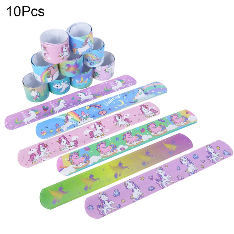 Unicorn-Themed Rainbow Fun Pack: Bracelets, Rings, Tattoos, Stickers & Puzzle Toys