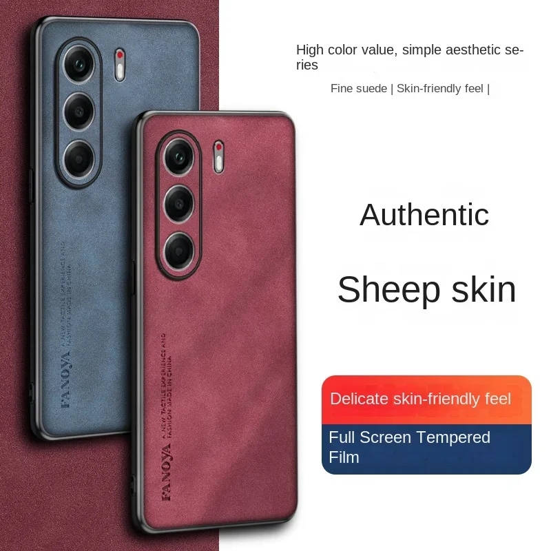 Tecno Camon 40 Leather Matte Back Case with Camera Protector