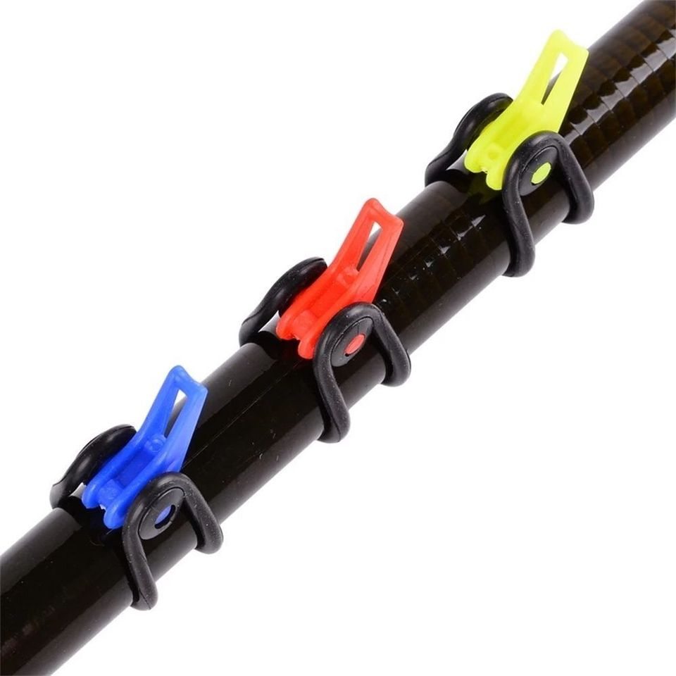 10 set Fishing Hook Secure Keep Portable Plastic Rubber Lure Accessories For Fishing Rod Tool Bait Holder Fishing Accessories