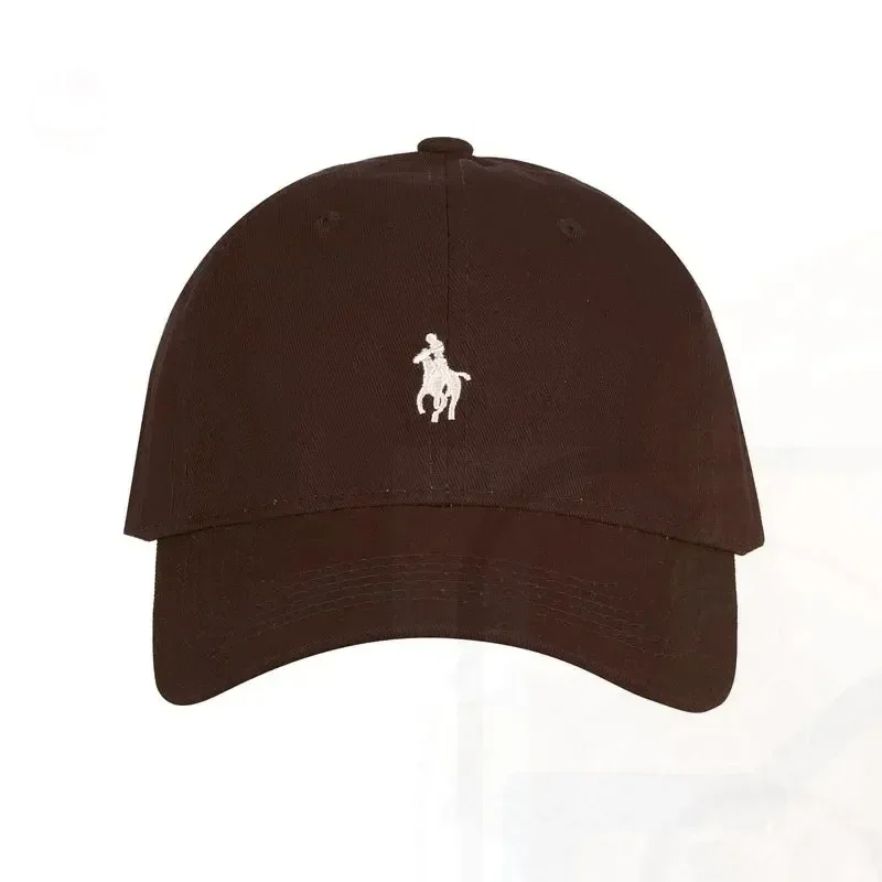 Fashion Cotton Polo Embroidery Cap Men's Baseball Cap Casual Soft Breathable Golf Sun Cap