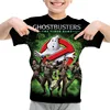 Cartoon Anime T-Shirt Ghostbusters Print Children's T-Shirts Summer Short Sleeve Boys Girls Tops Clothes Kids T Shirt 4-14 Years 2