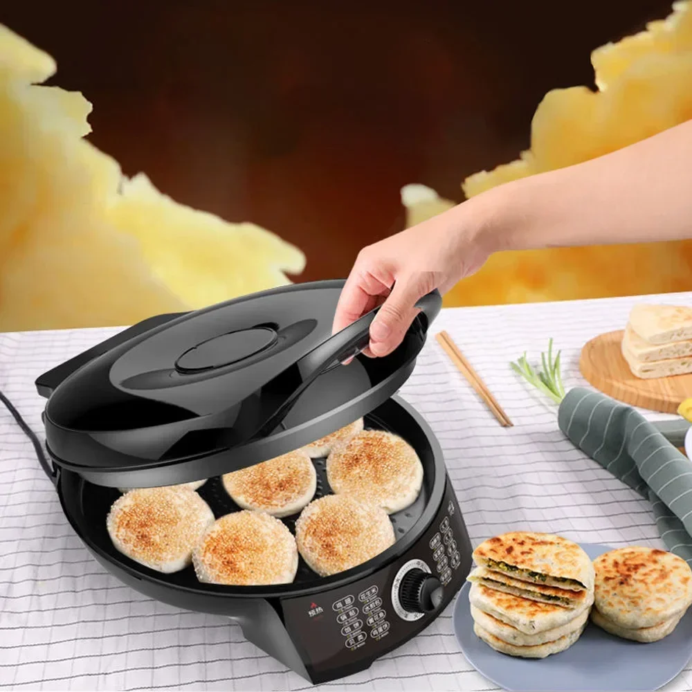 Electric Baking Pan Household Intelligent Double-Sided Heating Electric Cake File New Deepening And Increasing Pancake Pizza Pan 3