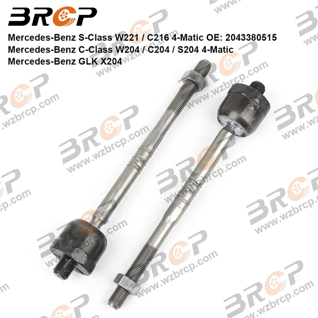 A-Premium Front Inner Tie Rod End Pair - Compatible With Mercedes C-Class, E-Class (RWD, 2008-2017)