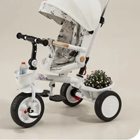 Poussette bébé Tricycle pour enfants peut s'allonger dans les deux directions grande poussette bébé poussoir bébé vélo pliable bébé vélo 6