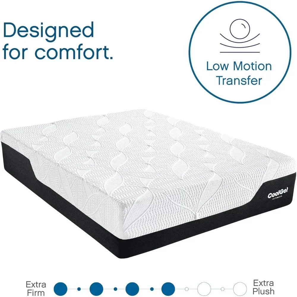 Memory Foam 14-Inch Mattress with 2 Bonus Pillows, Mattress in A Box, King, White, Mattresses 3