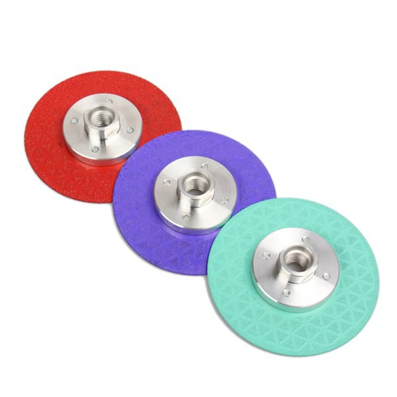 

HOT Angle Grinder Cutter Wheel Double Sided Saw Blade M14 Vacuum Brazed Diamond Grinding Disc For Quartz Marble Ceramic Tile