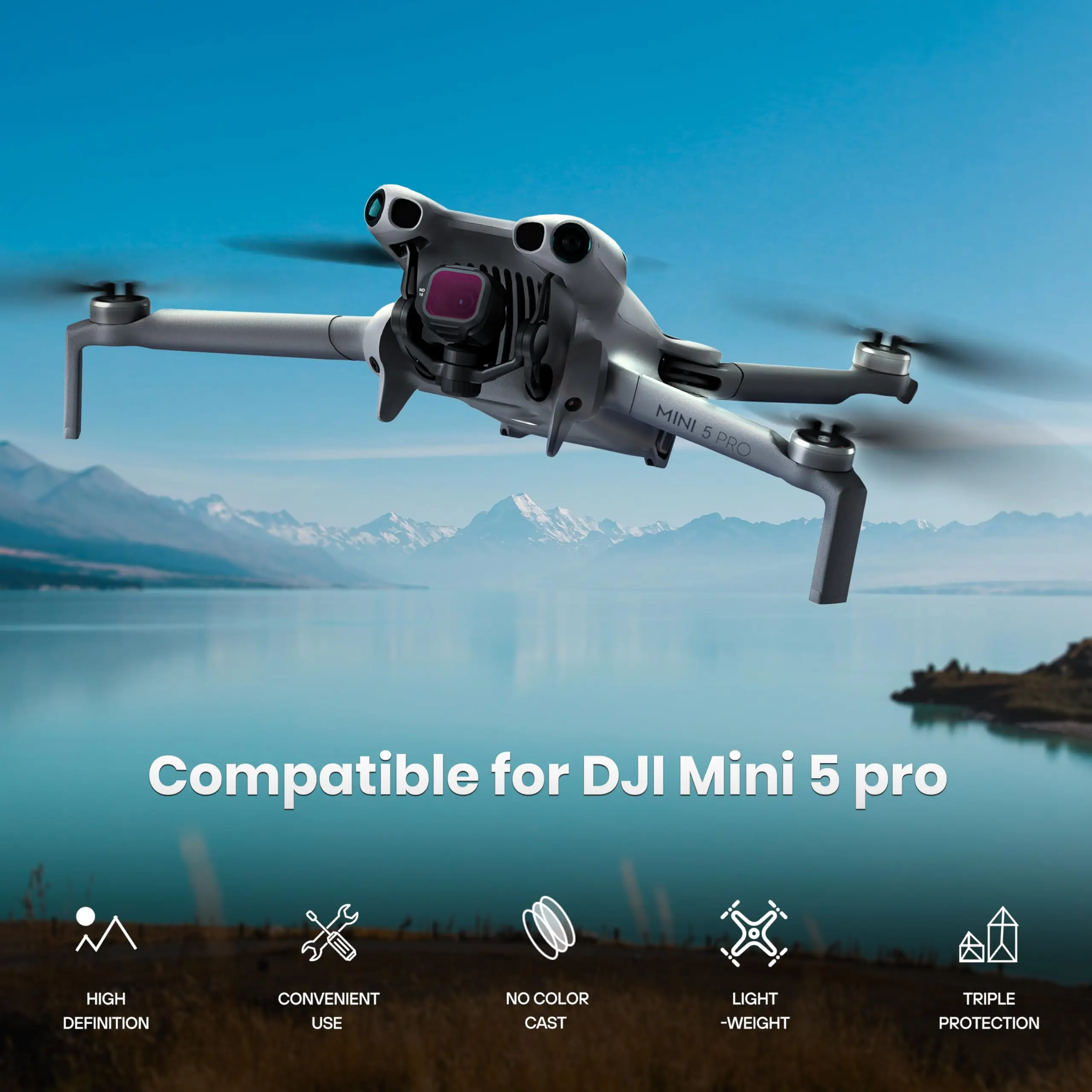 Lot de 3 Filtres ND/CPL pour DJI Mini 5 Pro - HD