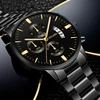 Reloj Hombre Fashion Men Stainless Steel Watch Luxury Calendar Quartz Wristwatch Business Watches Man Clock Relogio Masculino 5