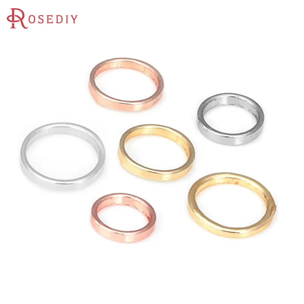 Gold & Silver Brass Round Closed Jump Rings for Jewelry Making - Assorted Sizes