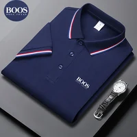Polo décontracté BOOS Gold Label, streetwear d'été, manches courtes, hauts décontractés pour affaires, vêtements respirants à séchage rapide, polo 5
