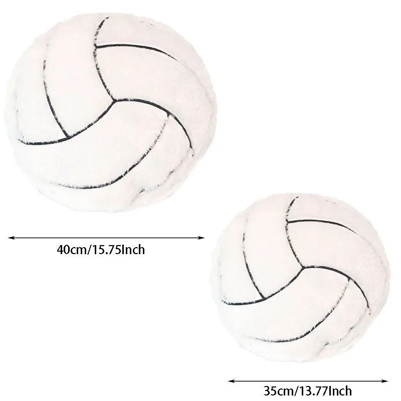 Volleyball Plush volleyball Pillow Soft Fluffy Stuffed Plushies Toy Durable Cushion Room Decorations Party Gift