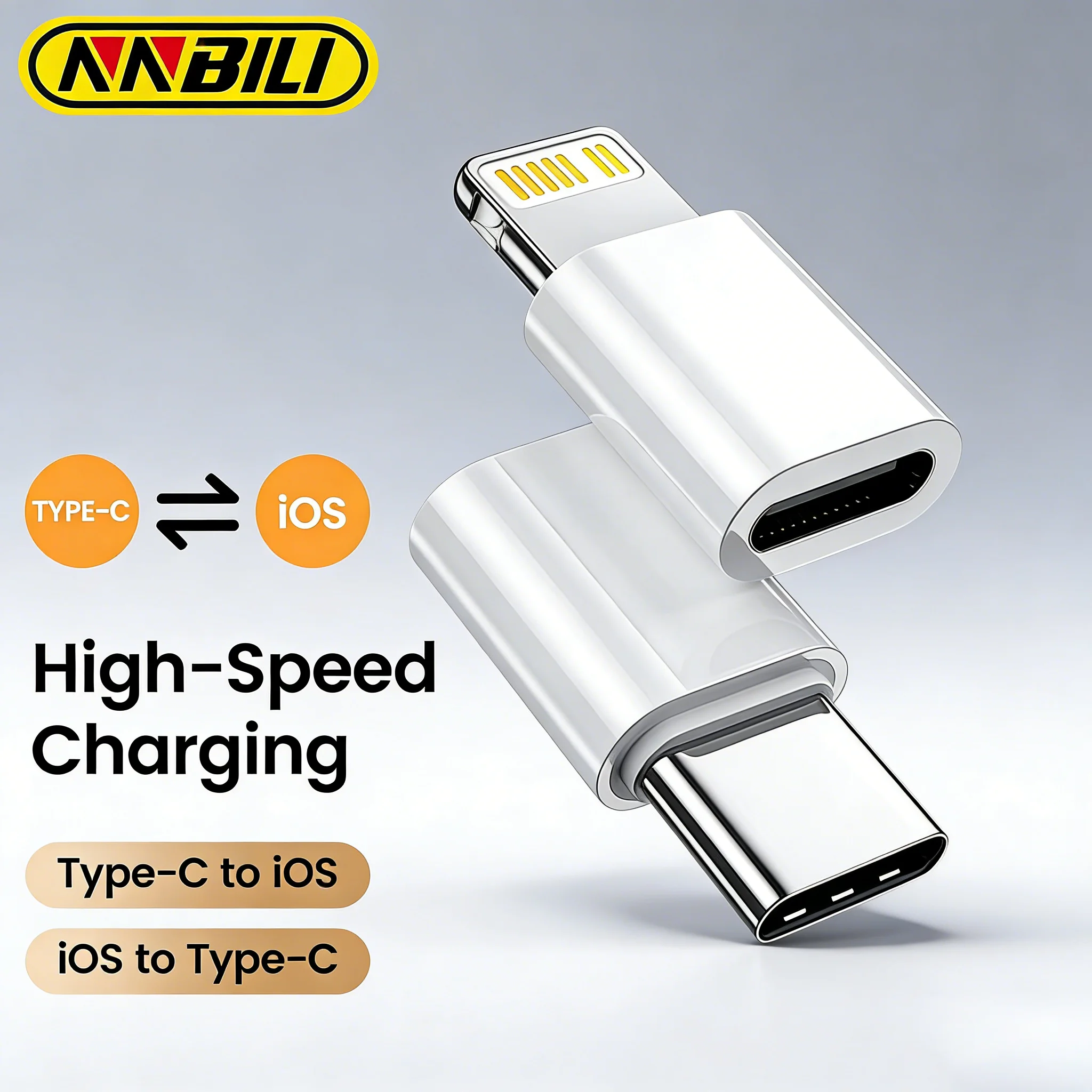NNBILI adaptateur type c vers IOS adaptateur femelle Type C pour iPhone 14 Pro adaptateur de charge rapide convertisseur USB C pour iPhone 11 12 13