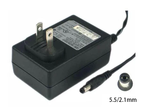 APD/Asian Power Devices WA-24E12FU, 12V 2A, Barrel 5.5/2.1mm, US 2-Pin  Plug, Laptop Power Adapter