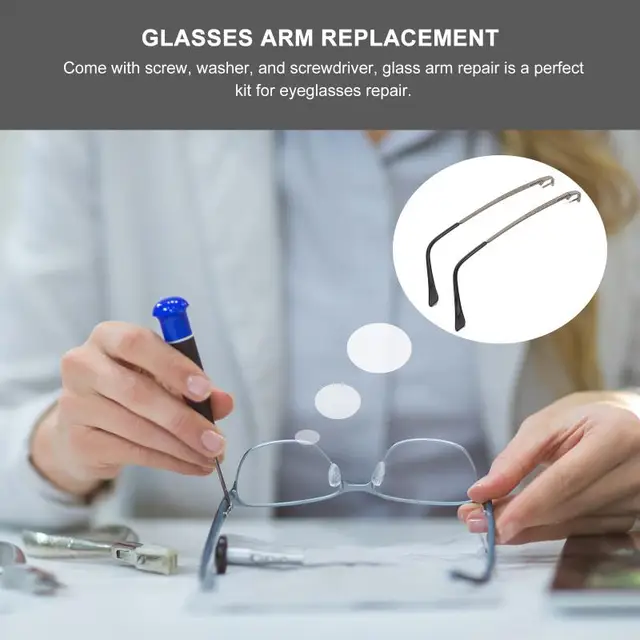 Eyewear Eyeglass Arm Repair Metallic Glasses Arms Replacement