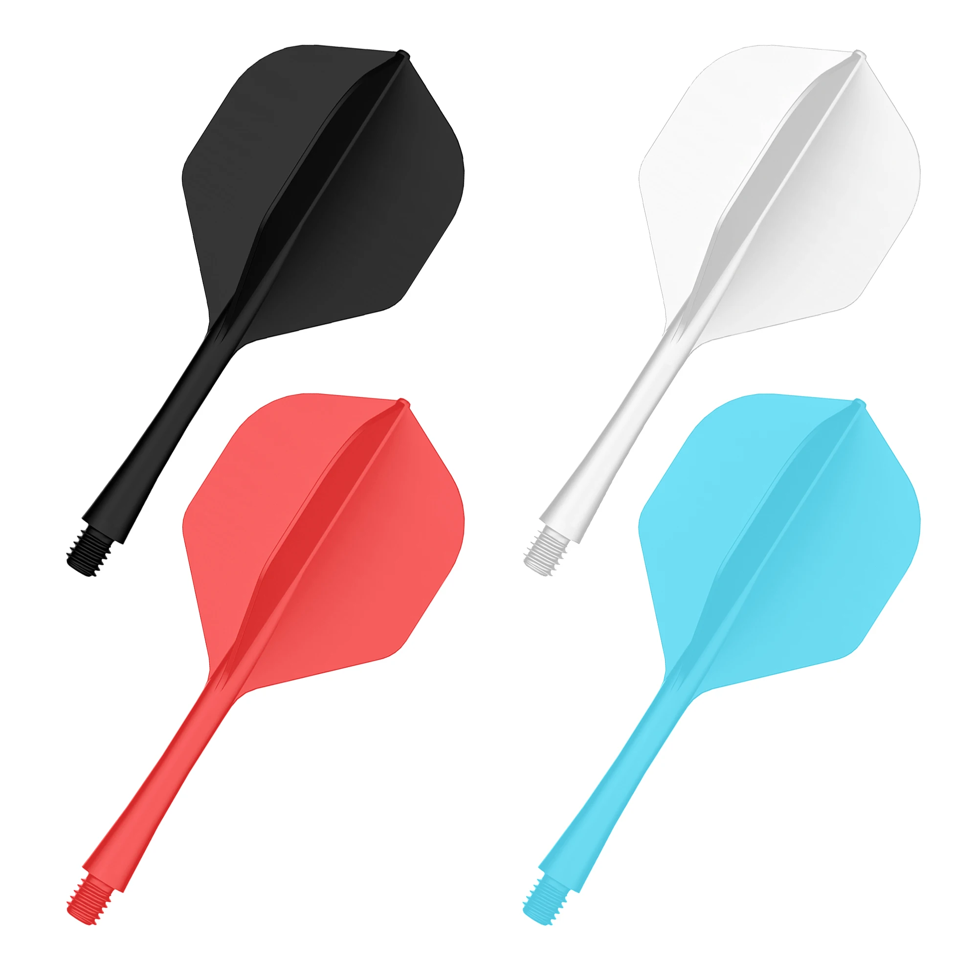 CyeeLife Dart Flights And Shafts,3 PCS One Piece Accessories Not Easy To Break And Fall Off,8 Colors