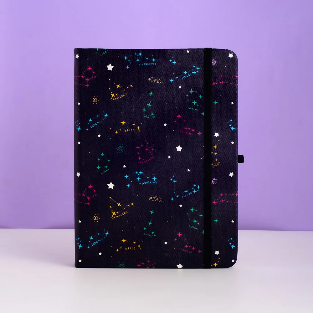 Zodiac 160gsm Bullet Dotted Journal Hard Cover Creative Notepad 