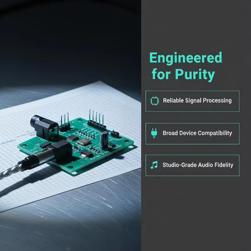 PCM1808 무손실 HiFi 오디오 ADC 컨버터 3.5mm 스테레오 아날로그-I2S 신호 어댑터(프리미엄 DSP 오디오 장치용)