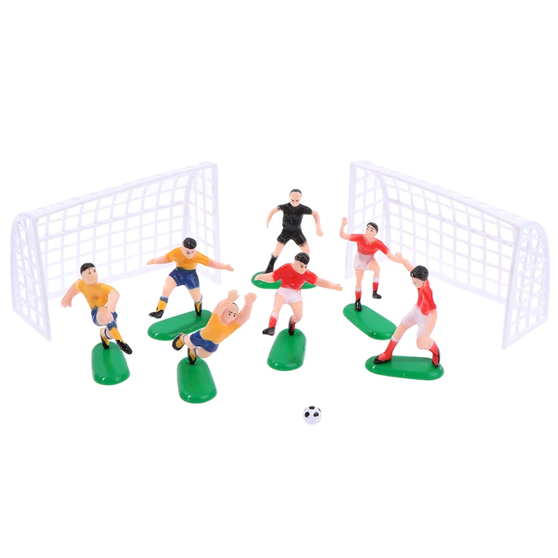 9 pçs/set futebol jogo bolo topper festa de aniversário decorações do bolo  de futebol crianças menino pé bola brinquedos de festa suprimentos -  AliExpress