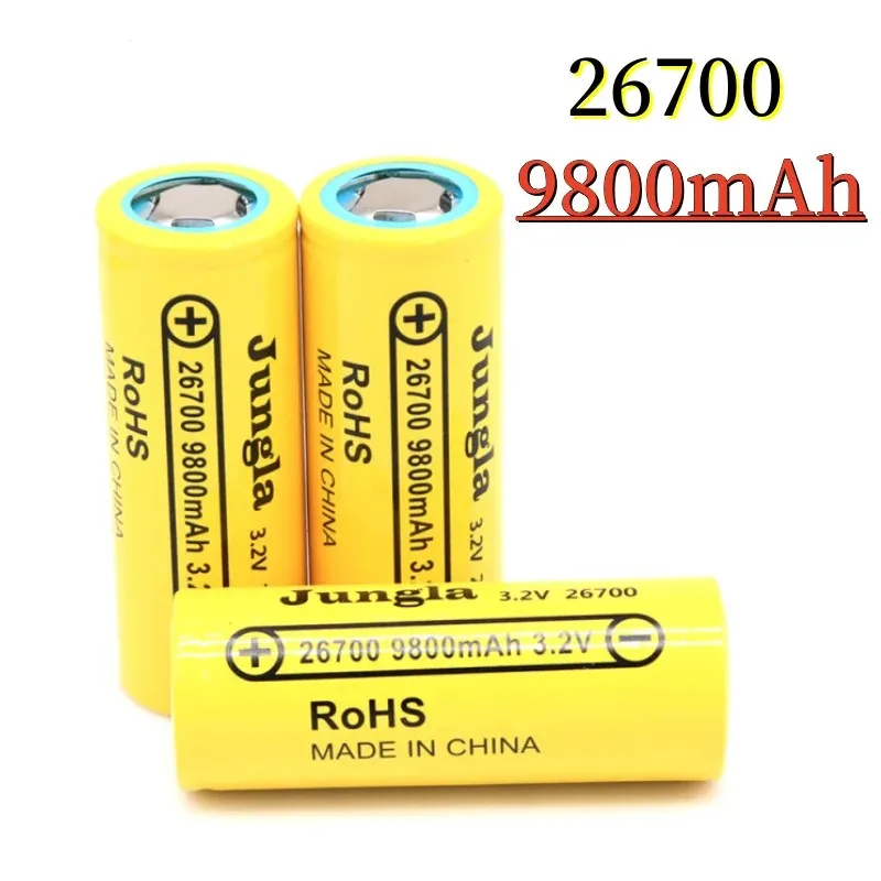 

3.2V 26700 9800mAh LiFePO4 Battery 3C Continuous Discharge Maximum 5C High power battery For Electric car scooter Energy storage