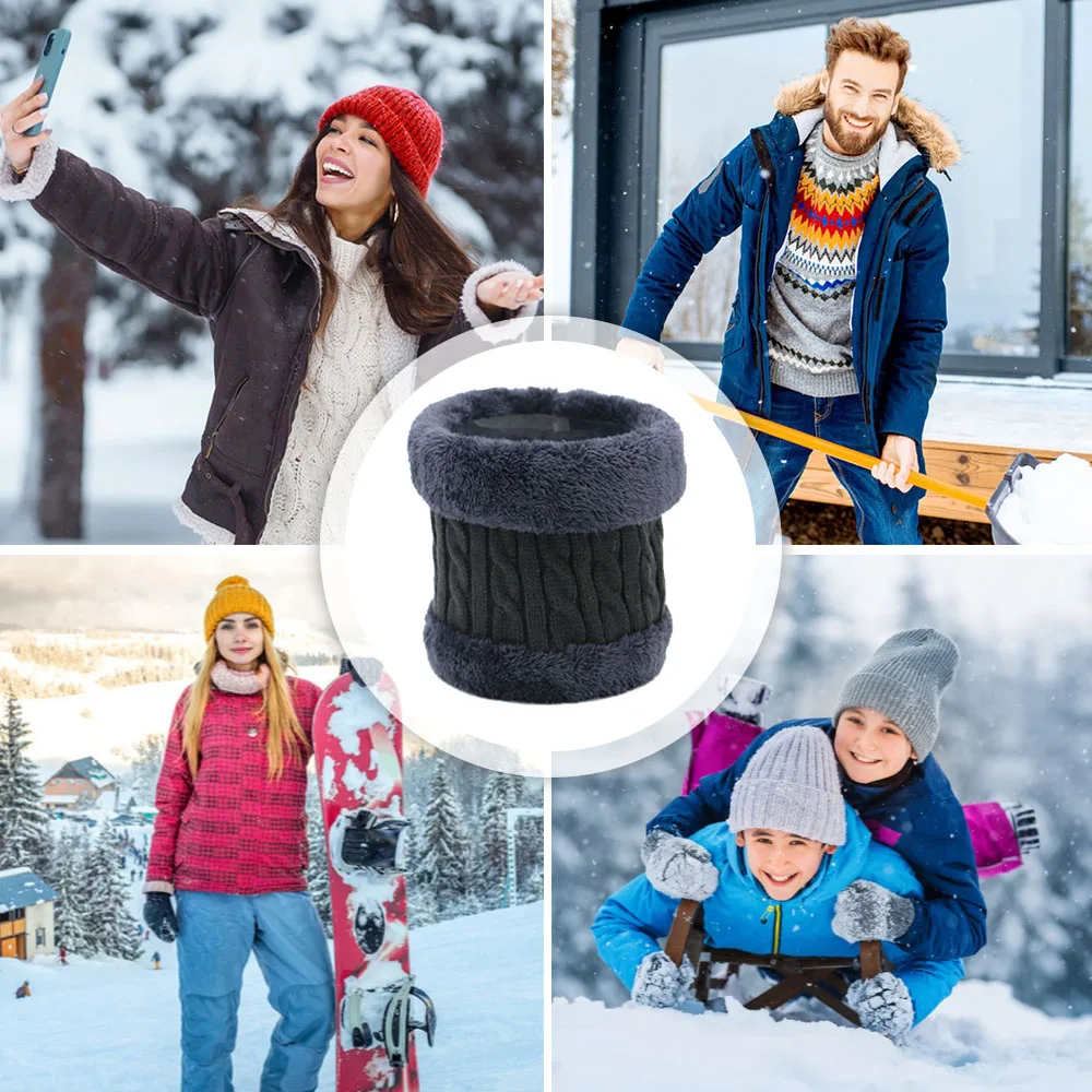 Рисунок 3 - Зимний теплый вязаный шарф на флисовой подкладке