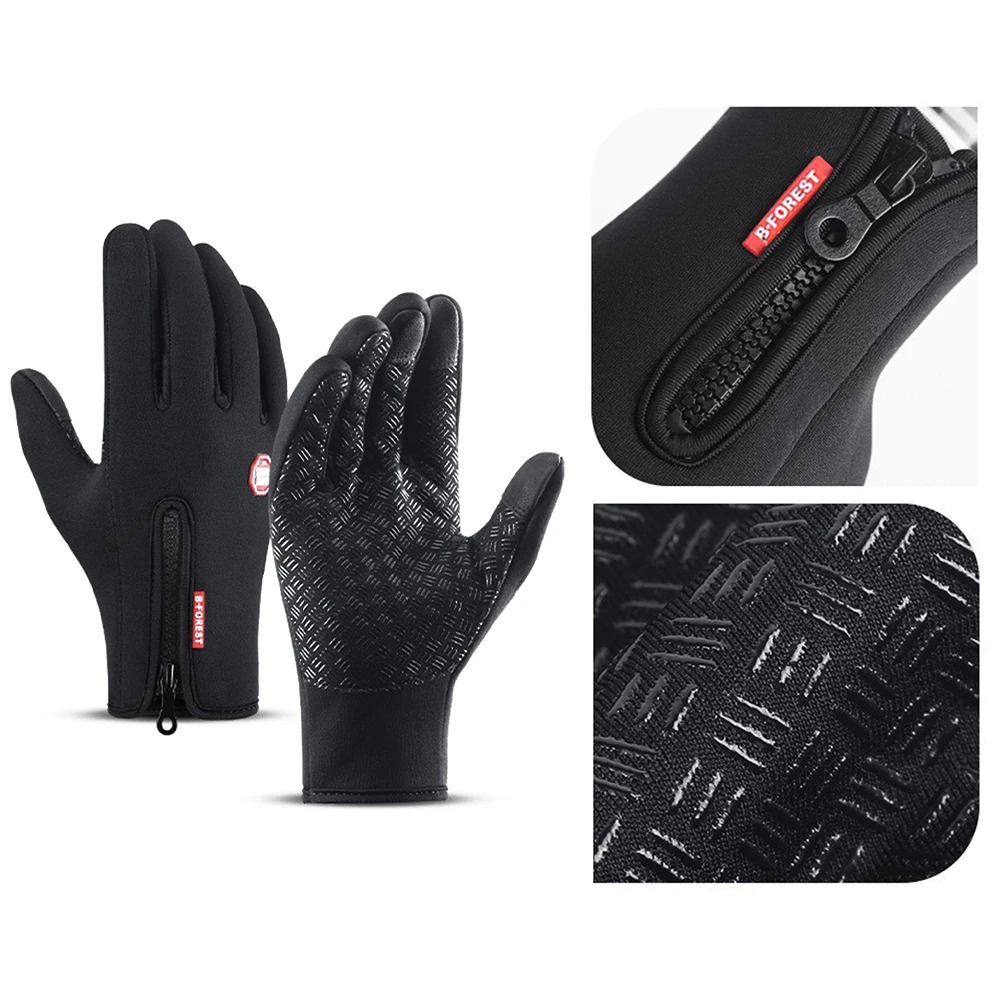 

Winter Outdoor Sports Running Glove Warm Touch Screen Gym Fitness Full Finger Gloves For Men Women Knitted Non-slip Gloves