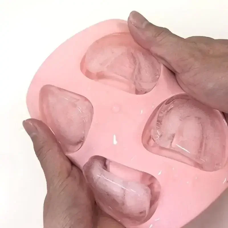 실리콘 아이스 트레이 DIY 아이스크림 몰드 재미있는 장난감 선물 치과의사 노인용 4구 틀니 치아 모양 몰드