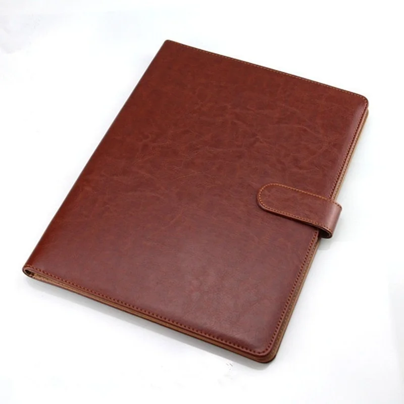 Multifunctional A4 Pu Leather Conference Folder Business Binder_voghion.com