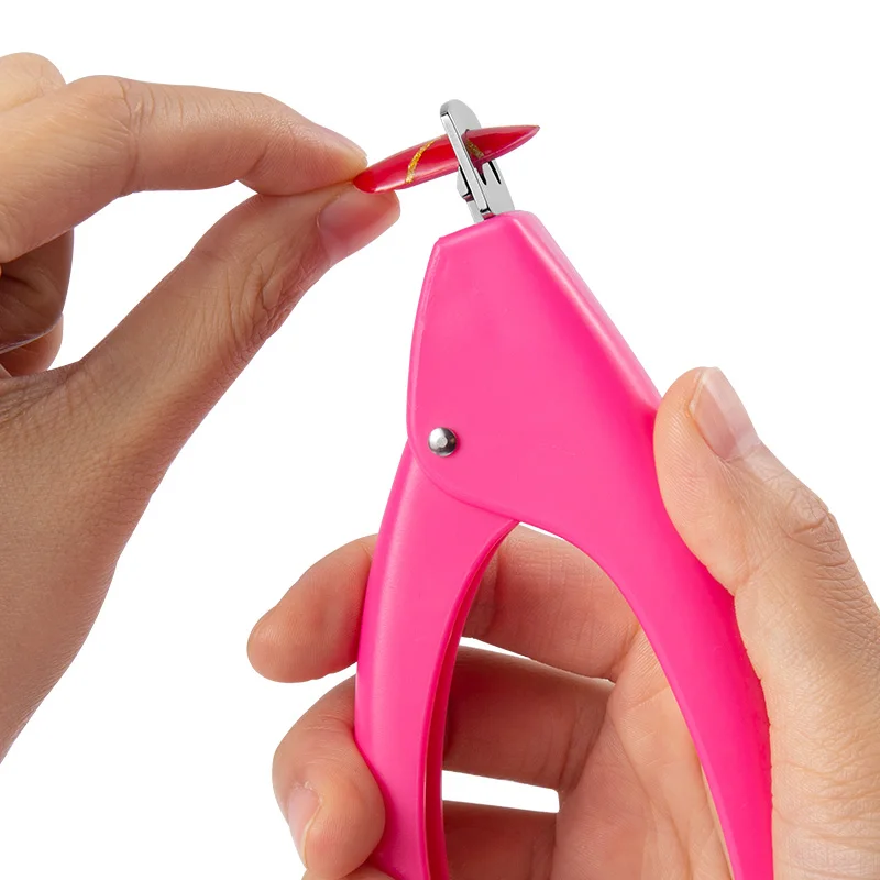 Professional Fake Nail Cutter Nail Clippers Straight Edge Acrylic Nail Clipper Tips Manicure Guillotine Cut False Nails 4
