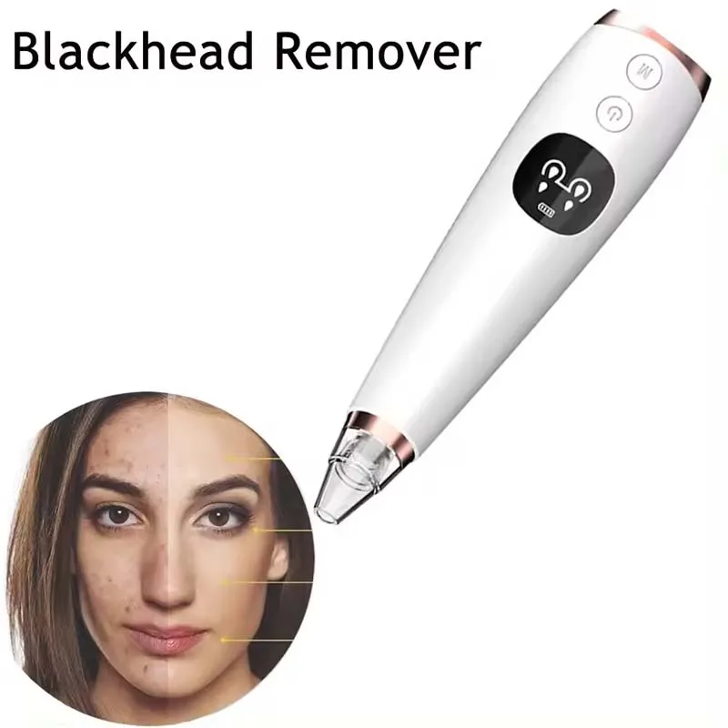 Electric Vacuum Blackhead Removal Set Nose Strip Machine Acne Remover Portable Cleaning Instrument Inhalation Device blackhead remover acne remover
