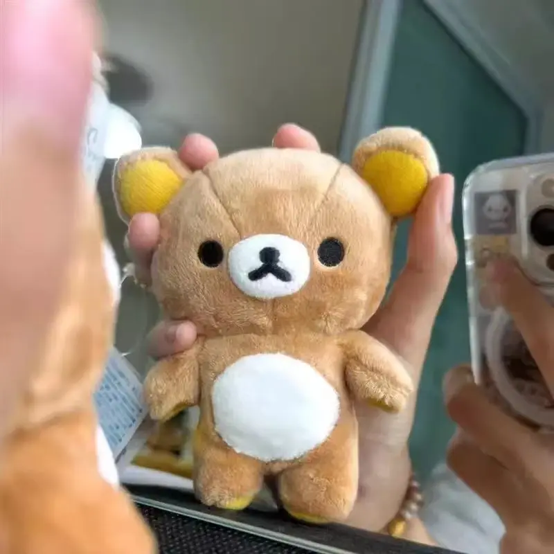 Anime Rilakkuma Cartoon Plush Toys Keychain Accessories Kawaii Soft Stuffed Backpack Pendant Decoration Toys Birthday Gifts