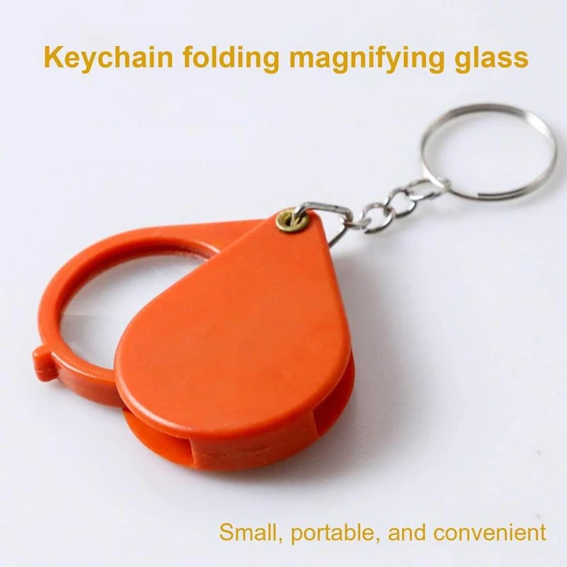 Small Magnifying Glass with Light for Purse 5X Glass with Handheld Pocket  Illuminated Folding Hand Held Lighted Magnifier for Reading Hobby Travel