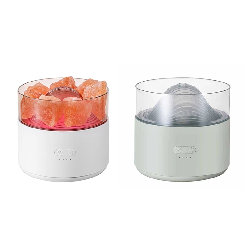 

200Ml USB Salt Lamp Humidifier 2 In 1 Household USB Night Lamp Desktop Humidifier Two Gears Adjustable