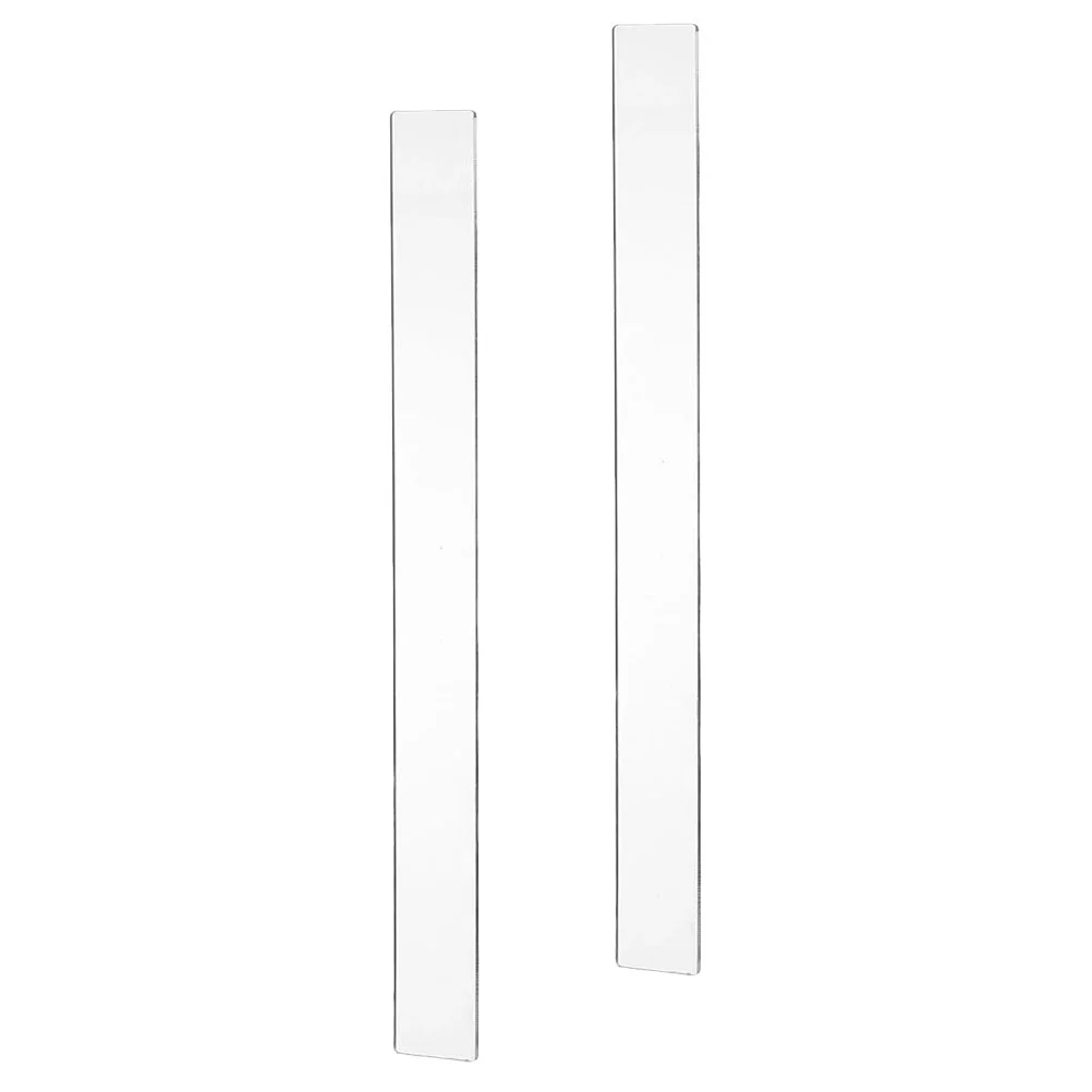 

2Pcs Measuring Dough Thickness Strips Reusable Rolling Pin Guide Acrylic Baking Ruler