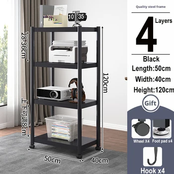 ขาตั้งเครื่องพิมพ์Rack Audio Video Mediaตู้แนวตั้งชั้นที่ถอดออกได้ชั้นวางเครื่องพิมพ์ห้องครัวเตาอบไมโครเวฟRackผู้ถือชั้นวาง 11