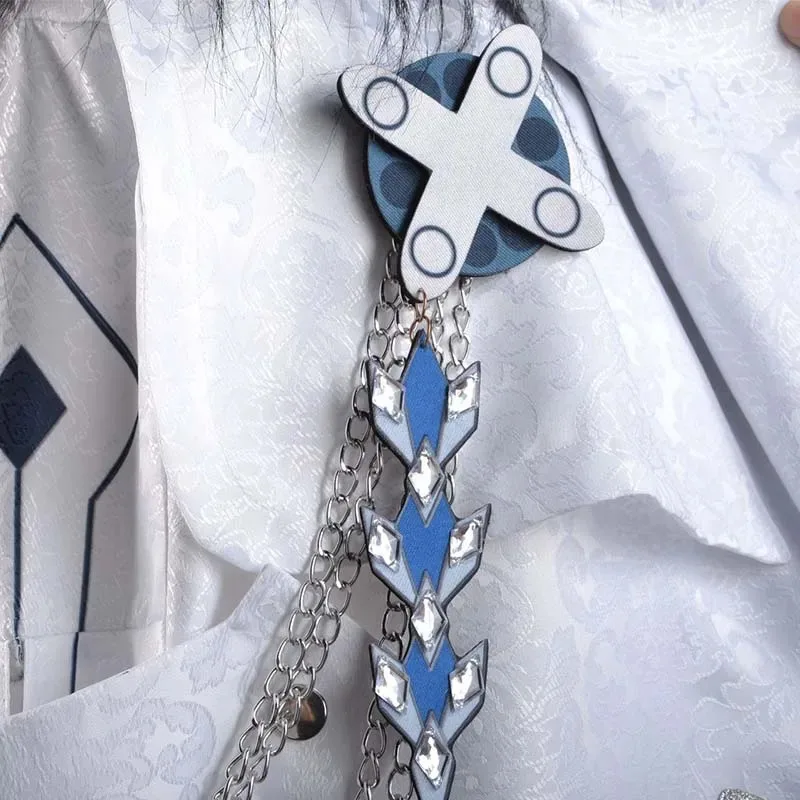 Costume Cosplay Fatui Harbinger Tartaglia Arlecchino Columbina Mantello SR Anime Abiti di Halloween Cappotto - immagine 4