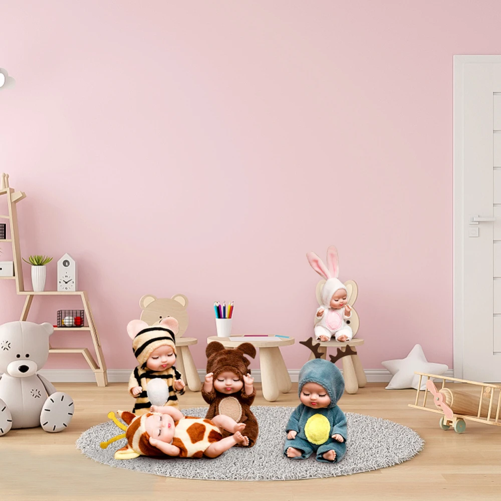 Baby Sleeping Dolls Cute Realistic Eyes Closed Reborn Baby Doll With Clothes Suit Accessories Birthday Gift For Girls