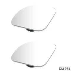 2-Pack Wide Angle 360° Adjustable HD Frameless Blind Spot Car Mirrors (2PCs White)