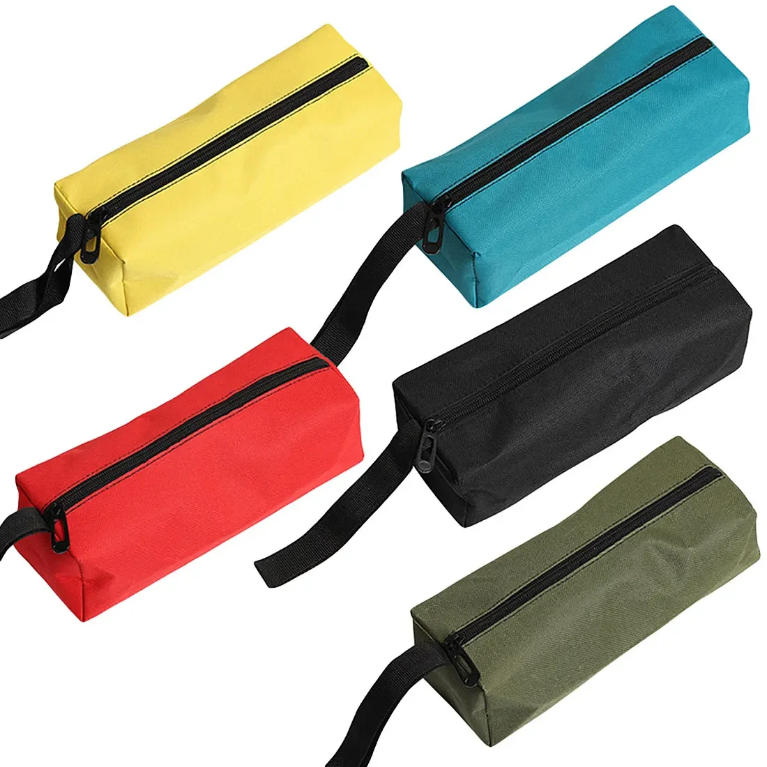 Oxford Canvas Waterproof Storage Hand Tool Bag Screws Nails Drill Bit Metal Parts Outdoor Travel Makeup Organizer Pouch Bag 1Pc