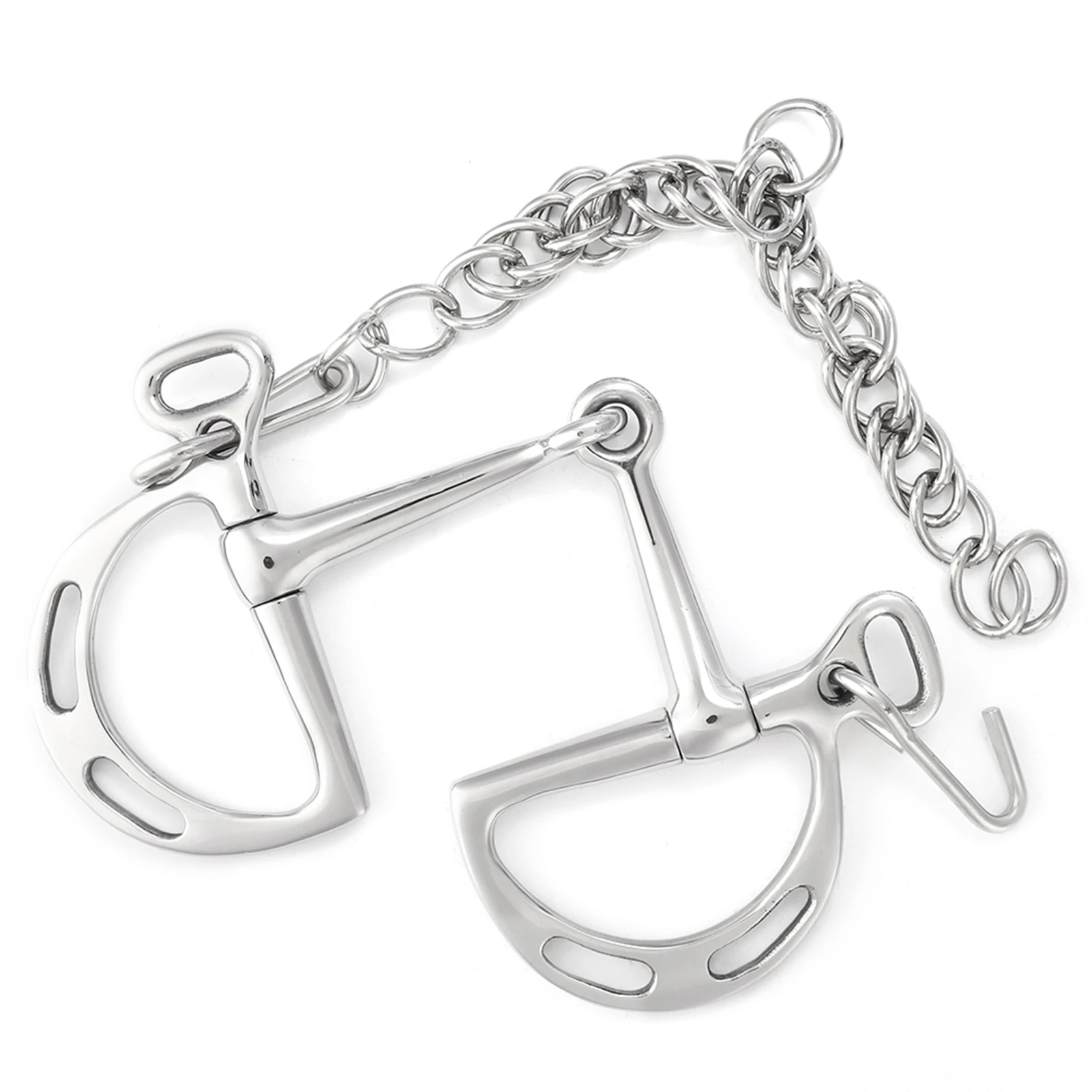 Stainless Steel kimberwicke Bit Solid Jointed Mouth Horse Chewing Mouth Roller