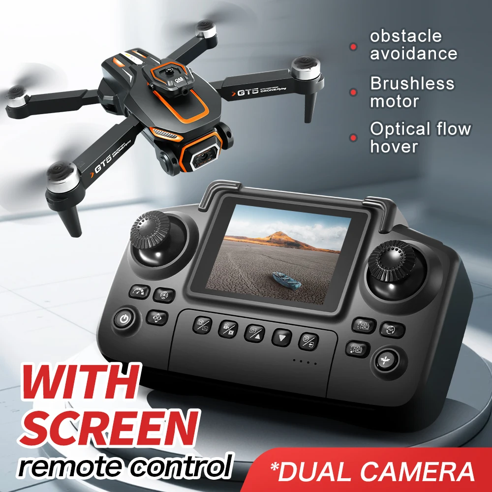 Drone LSRC GT5 8K Caméra Double Objectif Moteur Sans Balais Pliable