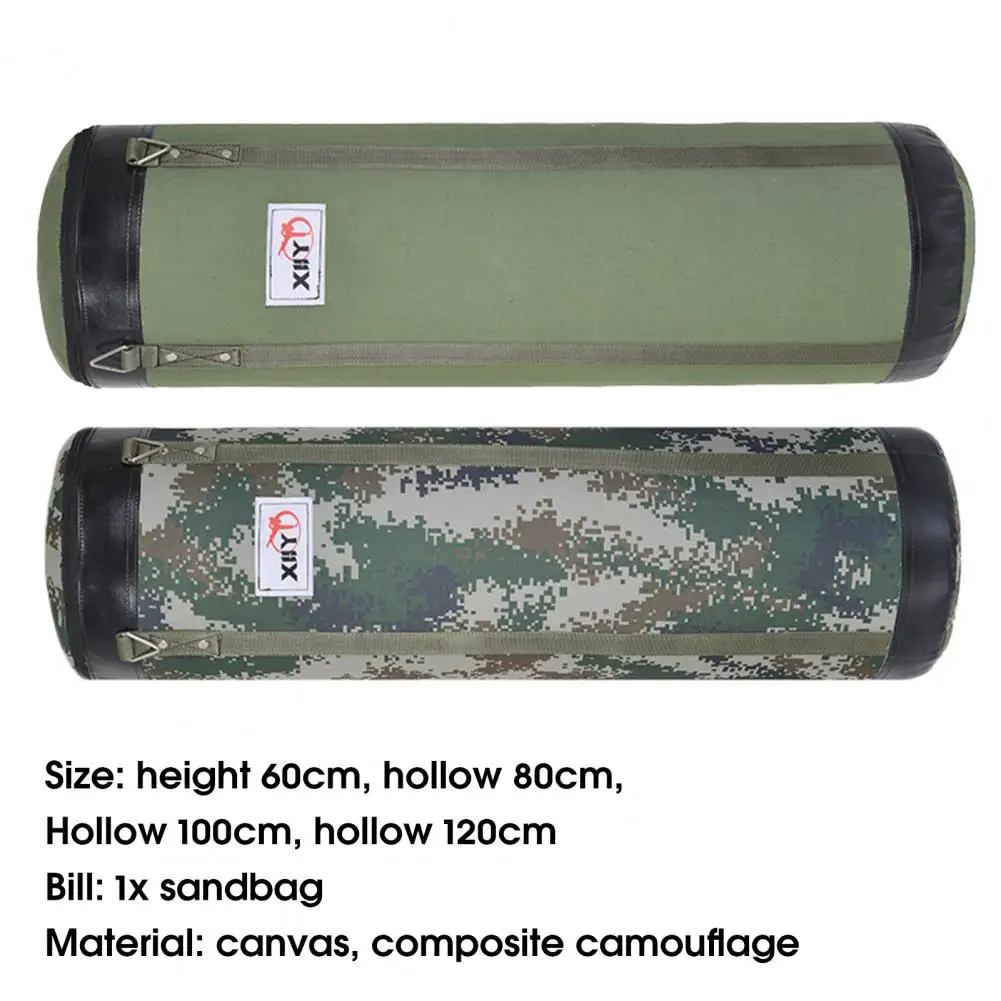 60/80/100/120cm Canvas Boxing Bag Hanging Design Professional High Strength Empty Punching Bags Thai Sand Fight Karate For Gym