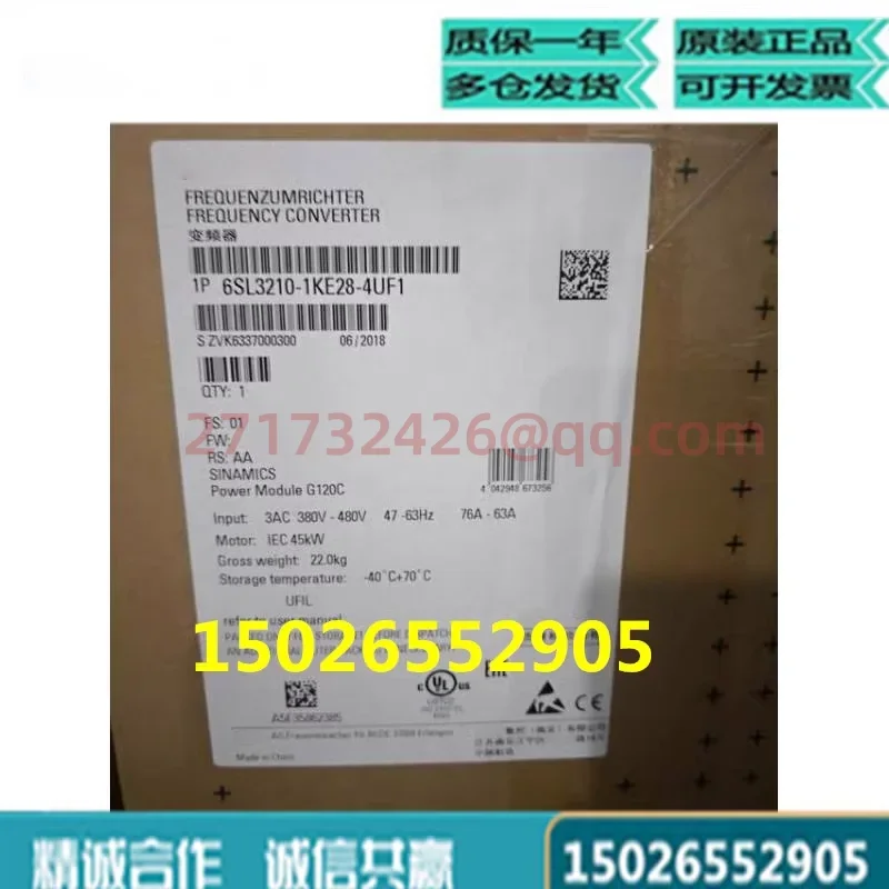 

6SL3210-1KE28-4UF1 new and original