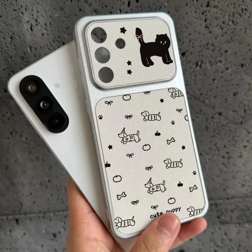 Charming Cat Design Silicone Phone Case