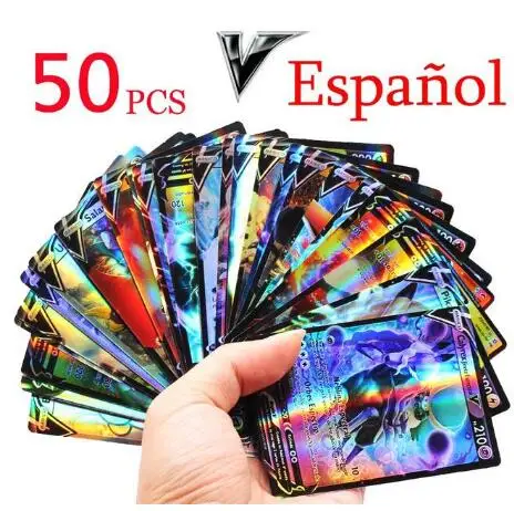 Spanish Pokemon Cards Vstar Vmax  Pokemon Letters Spanish Rainbow