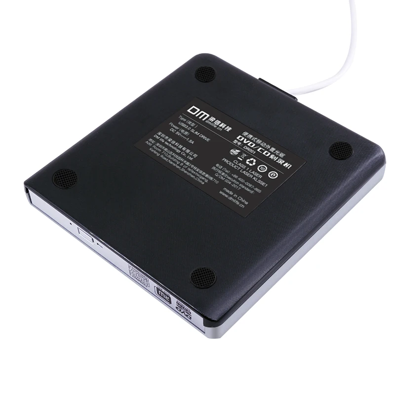 DM USB Optical Drive External USB 3.0 CD/DVD-ROM Combo DVD RW ROM Burner for Dell Lenovo Laptop for Mac OS DVD Drive